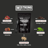 Strong Coffee Co. Instant Black Coffee | Premium Organic Coffee with Nootropics & Adaptogens, NeuroFactor®, L-Theanine, Ashwagandha, Reishi & MCT Oil