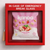 Kanoa Filled Cereal Snacks - 3.17 oz Bags (Pack of 14) - Gluten Free Cereal Pillows Snack (Strawberry)
