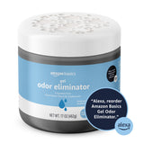 Amazon Basics Gel Odor Eliminator, Activated Charcoal, Fragrance Free, 17 Oz, 1-Pack