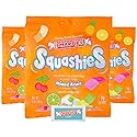 Smarties Squashies Mixed Fruit Flavor & Smarties Sampler Packet Variety Pack- Peanut Free, Gluten Free & Fat Free Gummy Candy - Perfect for Birthday