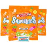 Smarties Squashies Mixed Fruit Flavor & Smarties Sampler Packet Variety Pack- Peanut Free, Gluten Free & Fat Free Gummy Candy - Perfect for Birthday