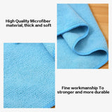ROZHOME Microfibre Towelling Tea Towels Pack of 12, Dish Cloths Absorbent and Lint Free, Multi-Purpose Microfibre Dish Rags for Kitchen 11.8 x 11.8
