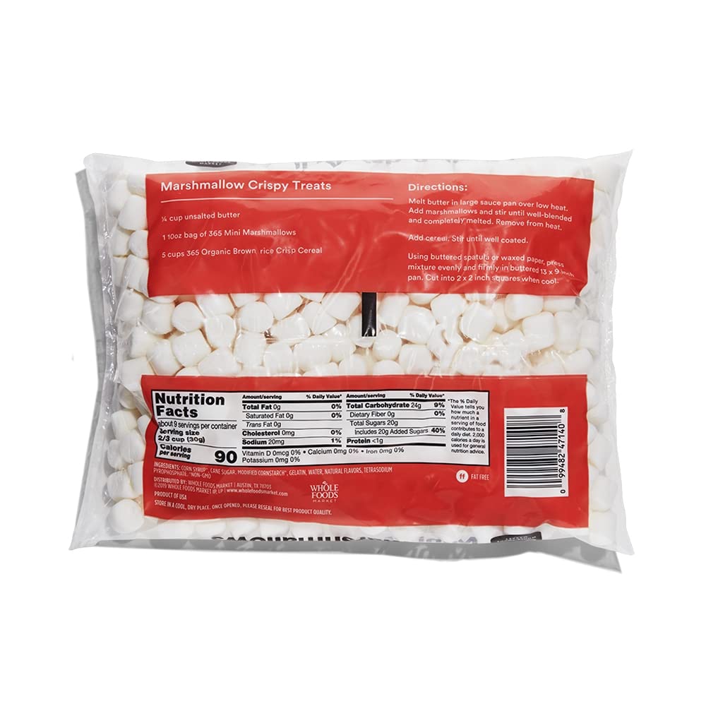 365 by Whole Foods Market, Mini Marshmallows, 10 Ounce