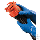 Camco Durable All Purpose RV and Camper Reusable Sanitation Gloves - Will Grip in Wet or Dry Conditions | Blue PVC Gloves - 1 Pair (40287)