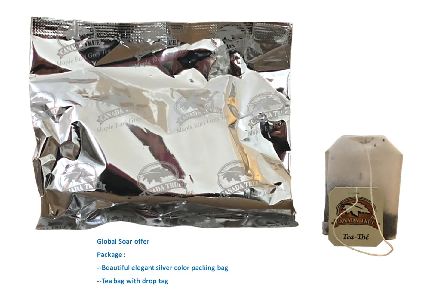 CANADA TRUE premium Ceylon Black Tea -25 Tea Bags 50g Can Package (Maple Earl Grey Tea)
