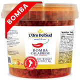 L'Oro Del Sud Calabrian Bomba Hot Pepper Sauce, Bomba Calabrese, 2.2 lb
