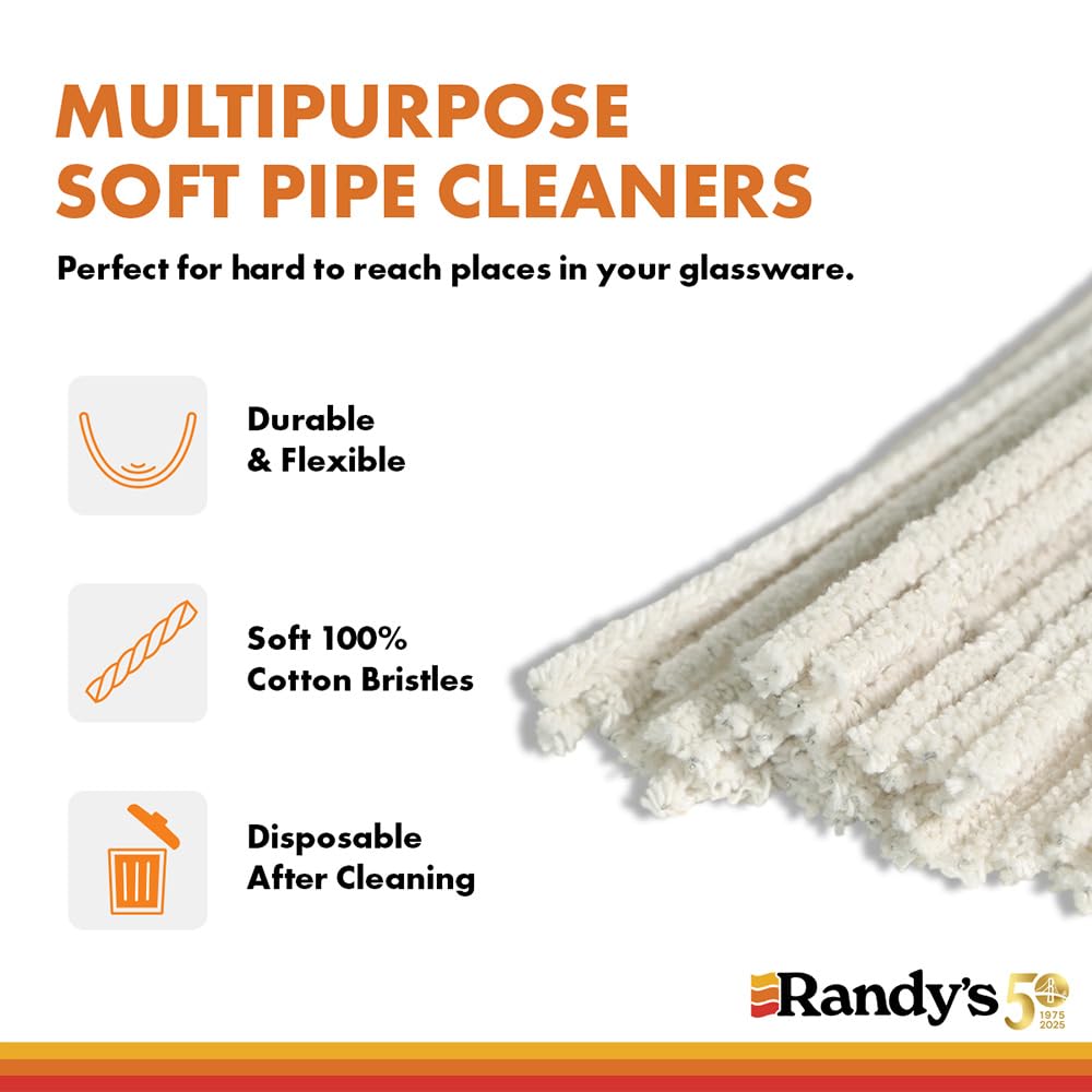 Randy's Black Label Cleaner with 24 Soft Tapered Cleaners - All-in-One Cleaning Kit for Glassware, Glasstops, Ceramic, Metal, and Hard-to-Reach Areas