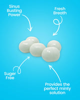 Grenades Gum - POWER PACK ICE - STRONG MINT GUM - 3-PACK, 90pcs - Mint Flavor Pack (Super-Uber Mint, Peppermint and Spearmint) - Ultimate Fresh Breath