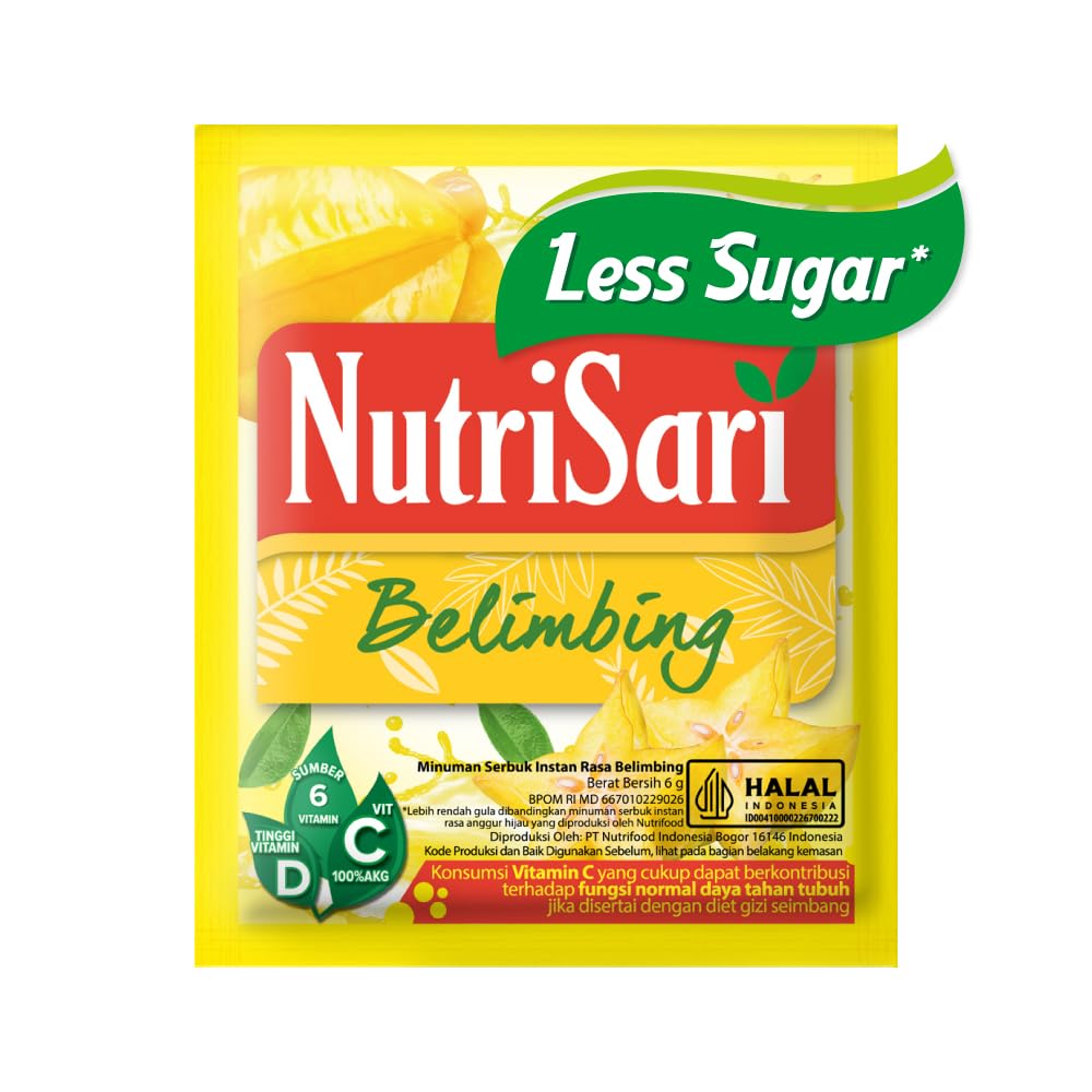 NutriSari Belimbing Star Fruit Instant Drink Powder 10-ct, 110 gram