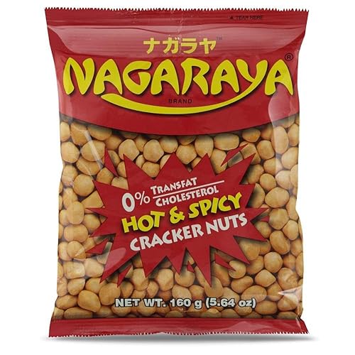 Nagaraya Hot & Spicy Cracker Nuts Pack of 5 (160g Per Pack)