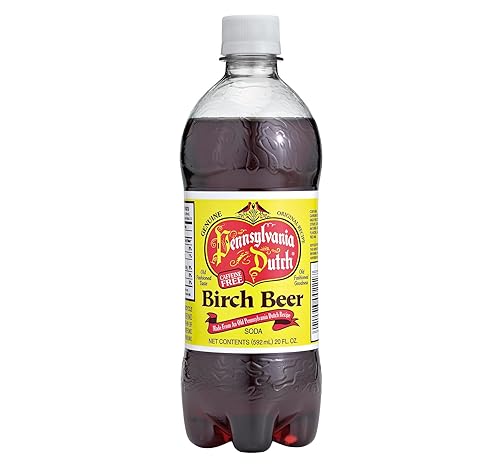 AmishTastes PA Dutch Birch Beer, A Dark, Old-Fashioned Favorite Amish Drink, 20 Oz. (Pack of 4)