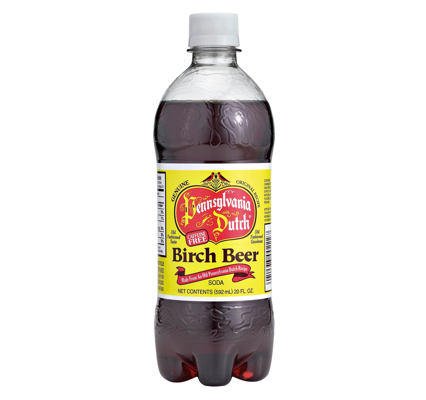 AmishTastes PA Dutch Birch Beer, A Dark, Old-Fashioned Favorite Amish Drink, 20 Oz. (Pack of 4)