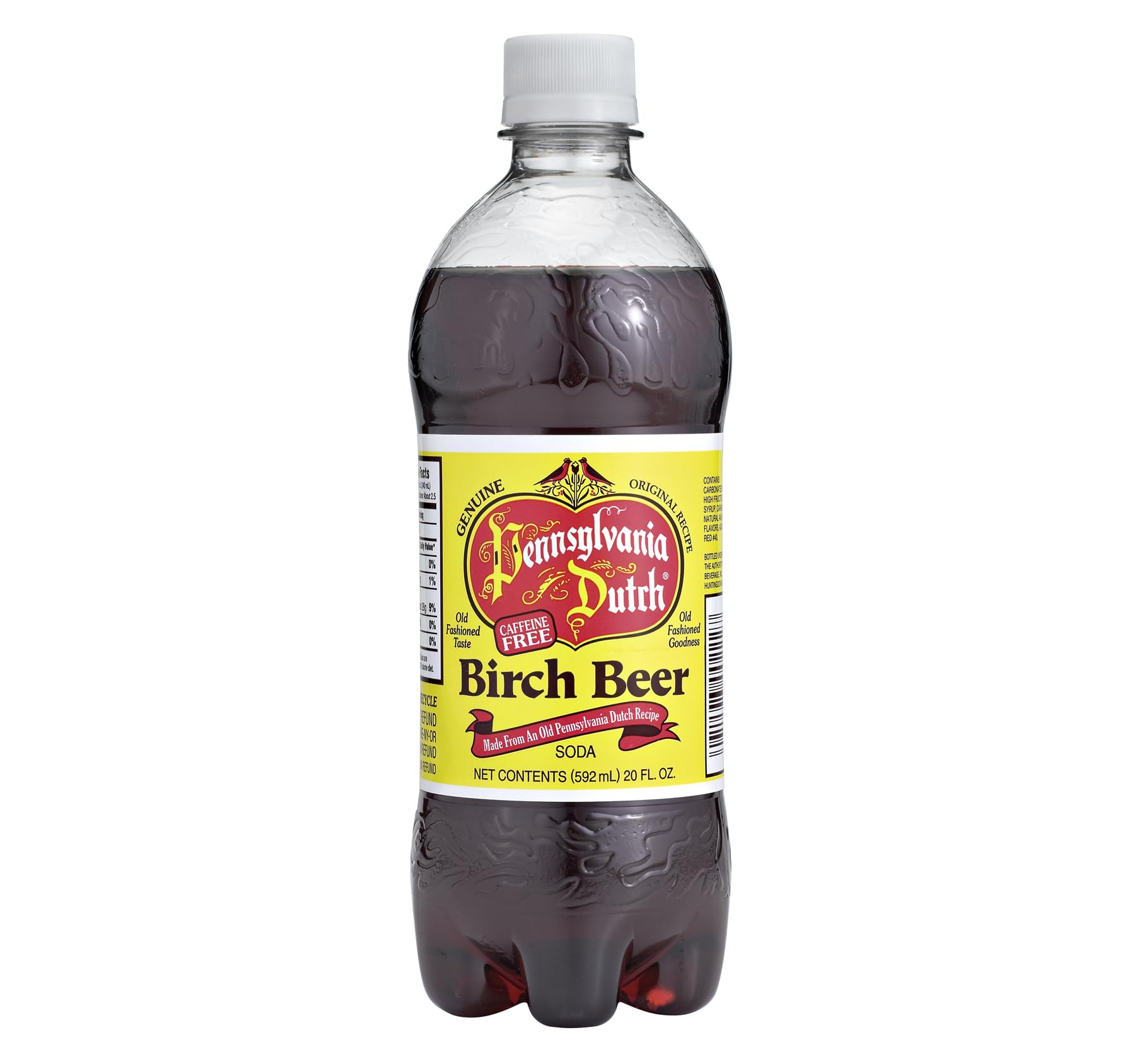 AmishTastes PA Dutch Birch Beer, A Dark, Old-Fashioned Favorite Amish Drink, 20 Oz. (Pack of 4)