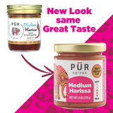 PUR Spices Medium Harissa Paste I Hot Sauce for Cooking and Dipping I Spicy Chili Pepper and Garlic Paste | Middle Eastern Inspired | Plant Based