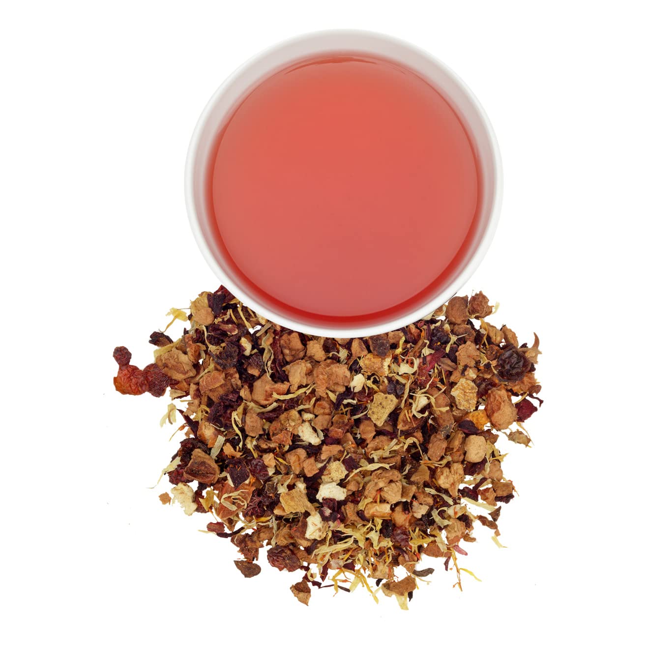 Harney & Sons Blood Orange Fruit Tea| 4 oz Loose Leaf Herbal Tea w Apple Pieces and Raspberry