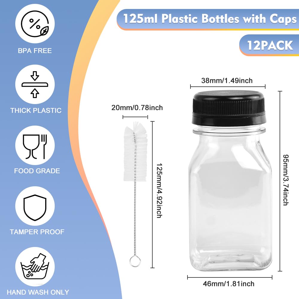 LIMITADA Black Plastic Juice Bottles