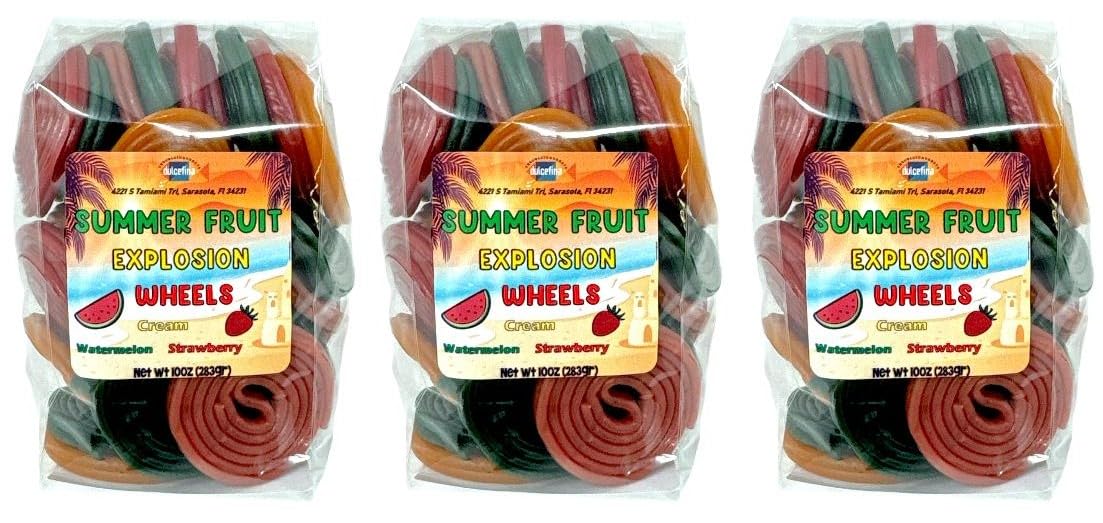 Assorted Licorice Wheel Collection - Total wt. 30(Oz), Include: 3 pck of Licorice Wheel Mix,