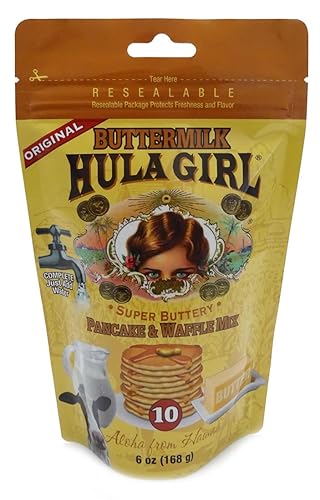 Hula Girl Original Buttermilk Pancake and Waffle Mix, 168 Gram