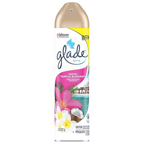 Glade Air Freshener Aerosol Spray, Exotic Tropical Blossoms Scent | Limited Edition - 8 Ounce Each Can (Pack of 3)