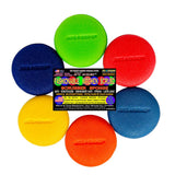 Jetz-Scrubz Fashion Rainbow Classic Round Kitchen Scrubber Sponges, Set of 6