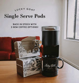 Lucky Goat Coffee - Southern Pecan Coffee Pods - Flavored 10 ct Box - Compatible w/Single Serve Keurig K-Cups 1.0 & 2.0 - Medium Roast - Nutty Sweet