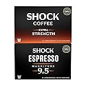 Shock Coffee Variety Pack | Try Extra Strength & Espresso 9.5 | High Caffeine Single Serve Coffee Pods | Medium Dark Roast | 20 Count