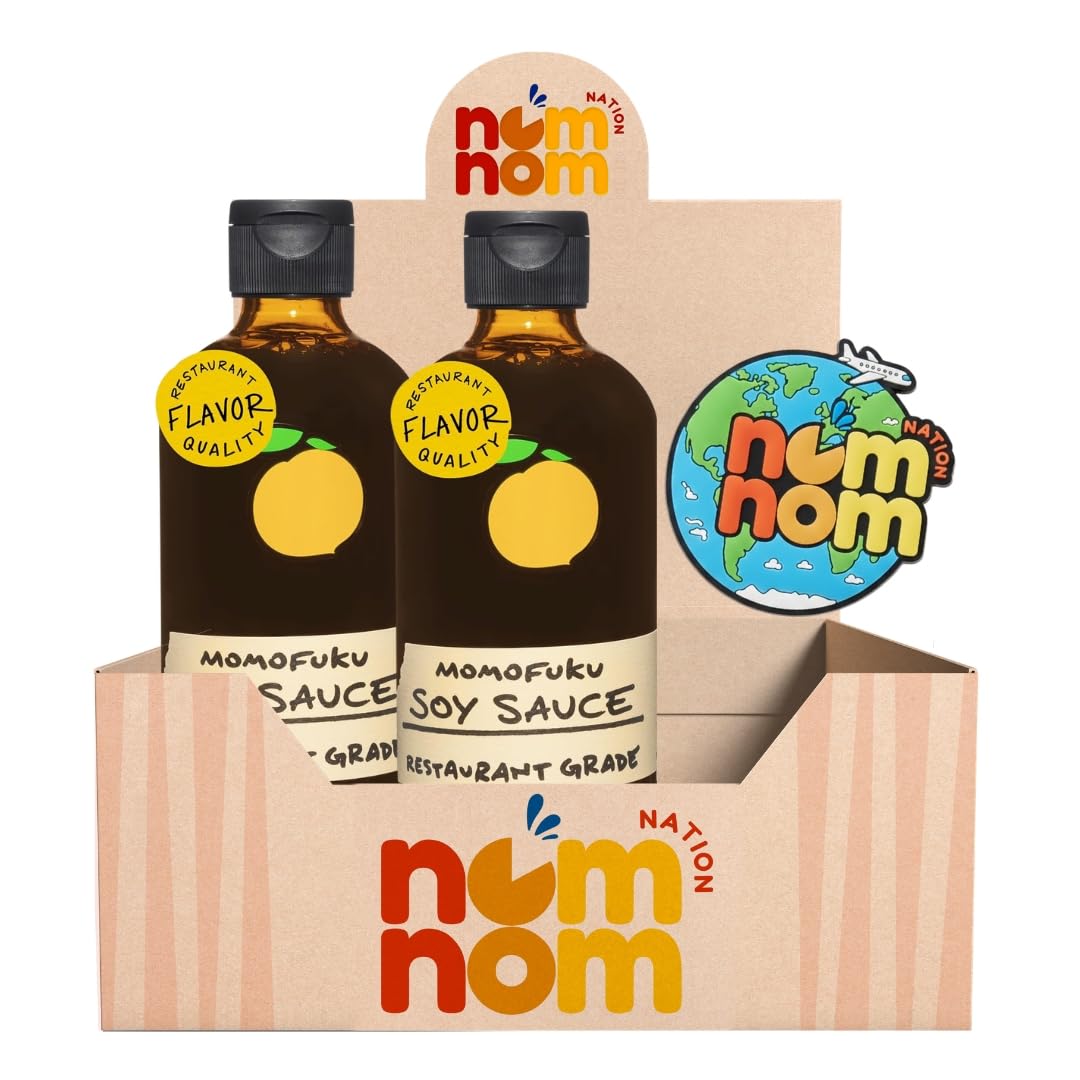 Momofuku Sauce Soy 8 oz - Pack of 2 - Soy Sauce for Asian Cooking - Dark Soy Low Sodium Shoyu - Light Style Dumpling Sauce - Organic Tamari