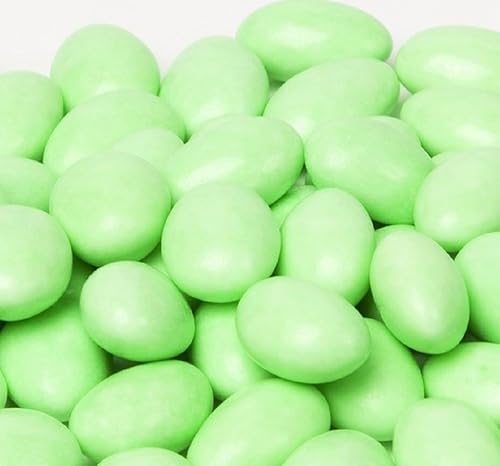Green Jordan Almonds by Its Delish, 5 LBS Bulk | Sugared Almond Nut with Sweet Hard Candy Coating - Bulk Wedding Favors, Bridal and Baby Showers