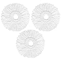 AmaVins 3 Pack Spin Mop Replacement Head, Reusable Microfiber Spin Mop Refills for Hurrica, Mopnad, Cassabel and Other 360 Spin Mop Systems, Easy