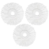 AmaVins 3 Pack Spin Mop Replacement Head, Reusable Microfiber Spin Mop Refills for Hurrica, Mopnad, Cassabel and Other 360 Spin Mop Systems, Easy