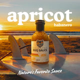 Apricot Habanero BBQ sauce 3-pack - Bearfoot BBQ - Gluten Free, 13.3 Oz, Small Batch, Non GMO, No Preservatives, No Corn Syrup, No Seed Oils
