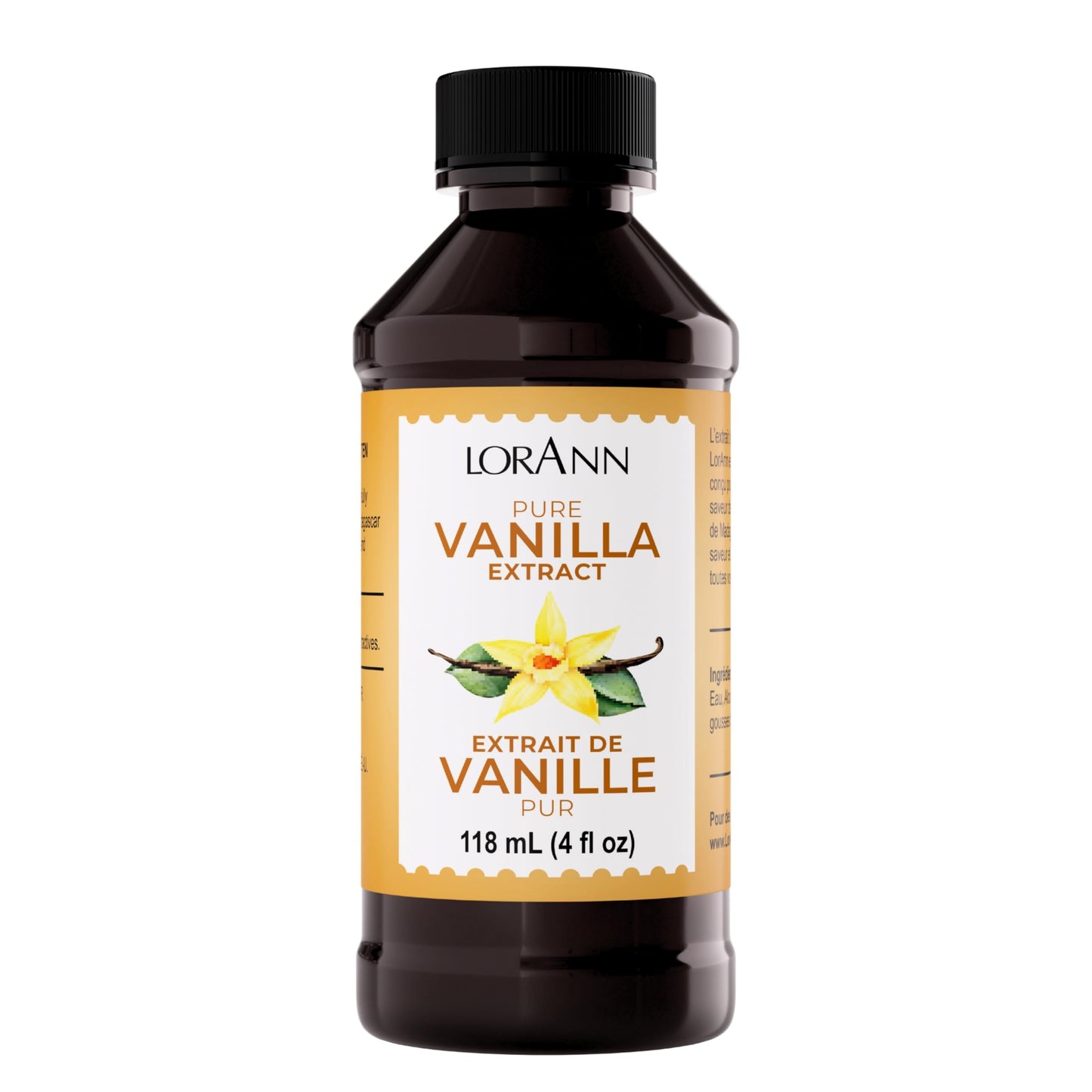 LorAnn Pure Vanilla Extract 4 ounce bottle