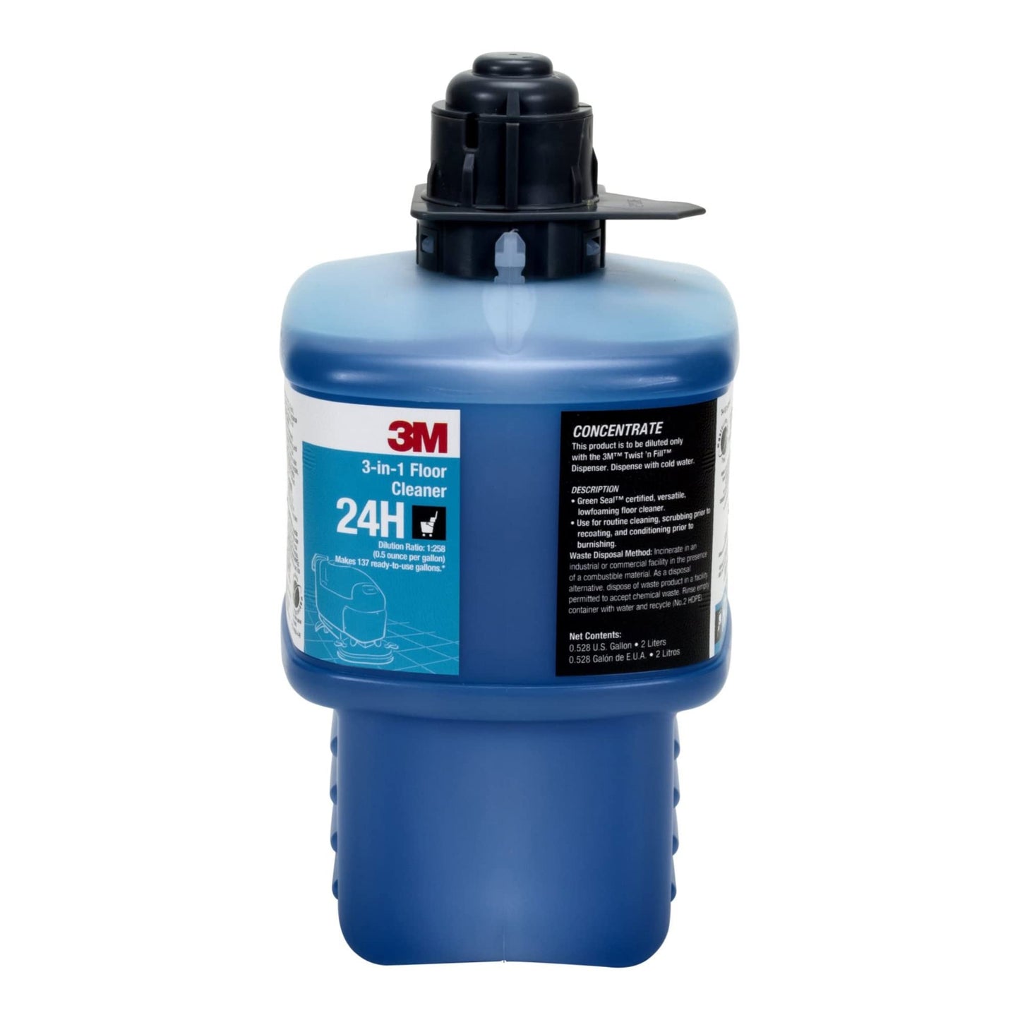 3M™ 24H 3 In-1 Floor Cleaner Concentrate, 67.6 Oz Bottle