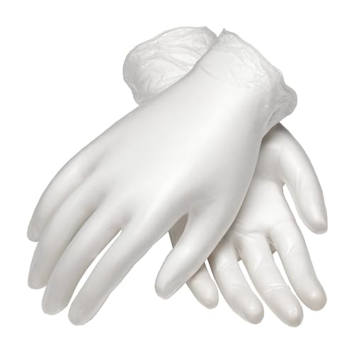 Ambi-Dex 64-V2000/XXL Disposable Vinyl, Ind. Grade, Clear, Powdered, 4 Mil White 2XL