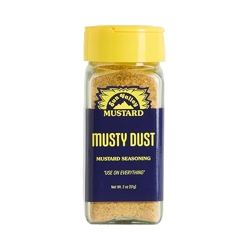 Musty Dust Seasoning - 2 Pack - Bold All-Purpose Dry Rub for Meats, Veggies & BBQ - Mustard Flavored Spice Blend - 2oz Shakers