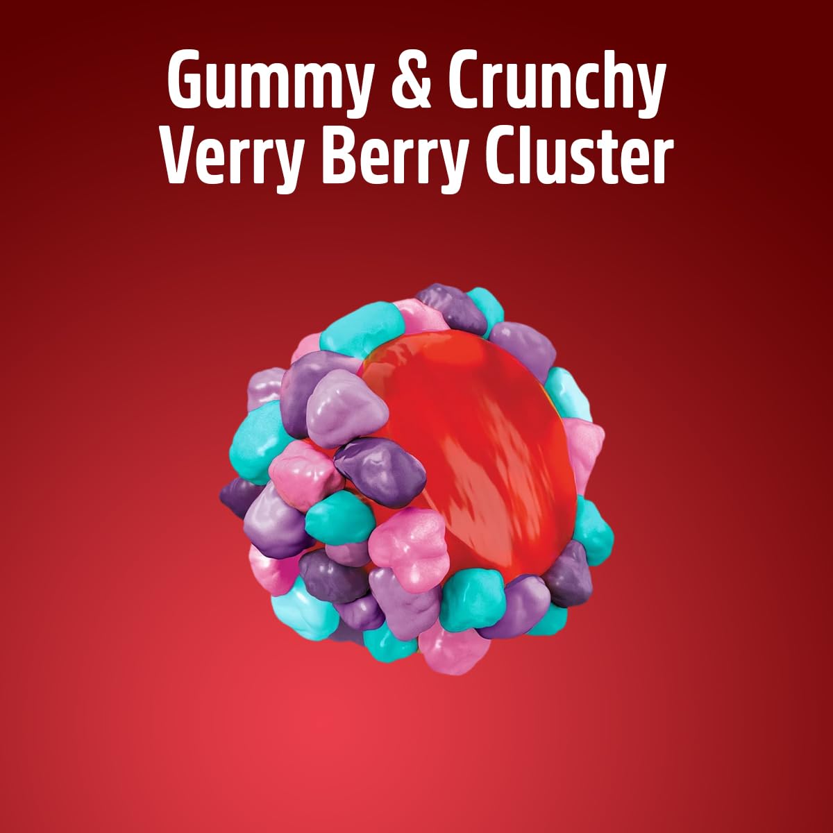Gummy Clusters Very Berry, 2lb Pack of Gummy Candy Bulk, Ideal Fun Candy for Sharing, Snacking or Gifting, Perfect for Parties, Movie Nights