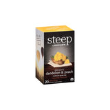 Bigelow 17715 Steep Tea, Dandelion & Peach, 1.18 Oz Tea Bag, 20/box