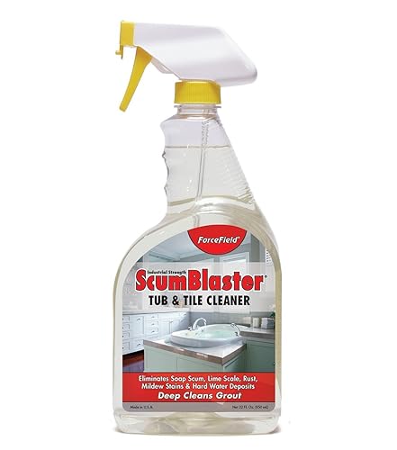 ForceField® ScumBlaster Tub & Tile Cleaner, Deep Cleans Grout. Removes Soap Scum, Stains & Grime - 32oz