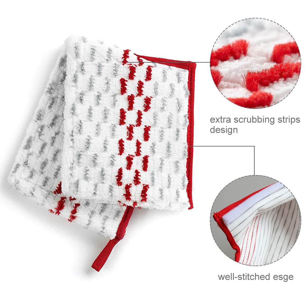 Carkio 4PCS Replacement Microfiber Washable Spray Mop Pads Compatible with Promist Max Reusable Refill Mop Pads