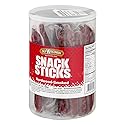 Old Wisconsin Beef Sausage Snack Sticks, Naturally Smoked, Ready to Eat, High Protein, Low Carb, Keto, Gluten Free, 24 Ounce Jar