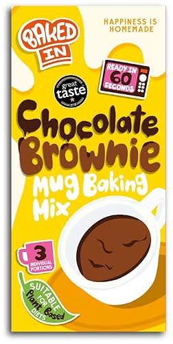 Bakedin 3pk Mug Cakes Belgian Chocolate Brownie Mix