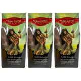 Hawaii Coffee Company, 10% Hawaiian Blend, Dark Roast, Ground Coffee, 10oz Bag (Three Bags)