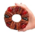 Collin Street Bakery Mini DeLuxe Fruitcake in Collectible Gift Tin - 5” Fruitcake Handcrafted Fresh with Pecans, Pineapple, Papaya, Ripe Cherries