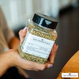 Raw Essentials Texas Pit Oak Smoked Garlic Pepper Salt - Steak and Chop Seasoning - Great on Beef, Chicken, Pork and Vegetables - Vegan, Paleo