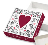 Sugar Free Valentine's Day Candy Hearts Chocolate Gift Box filled with 9 pieces of assorted chocolate by Diabetic Candy perfect for Mom, Dad