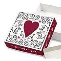 Sugar Free Valentine's Day Candy Hearts Chocolate Gift Box filled with 9 pieces of assorted chocolate by Diabetic Candy perfect for Mom, Dad