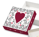 Sugar Free Valentine's Day Candy Hearts Chocolate Gift Box filled with 9 pieces of assorted chocolate by Diabetic Candy perfect for Mom, Dad