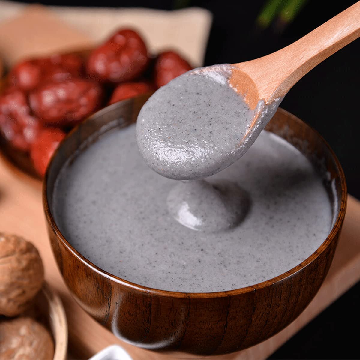 ground sesame seeds?black sesame seed paste 12.69 oz Instant Drink Cereal black sesame