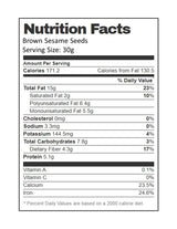 Aiva Sesame Seeds Brown (5 LB) - Whole Unhulled Seeds for Cooking, Baking, and Garnishing