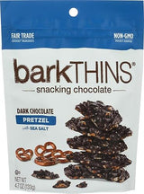 barkTHINS Dark Chocolate Pretzel with Sea Salt Snacking Chocolate 4.7 oz (4 Pack)